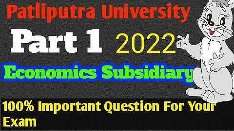 ppu ba part 1 economics subsidiary guess paper 2022|ppu 1st year economic suby|ppu part 1 subsy que|