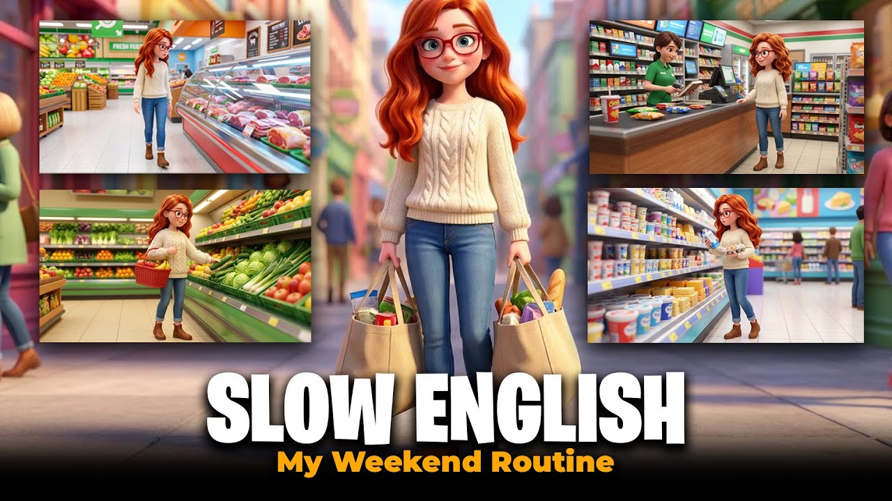 My Weekend Routine Test My Weekend Routine | Slow English Listening Practice for Beginners (A2 ...
