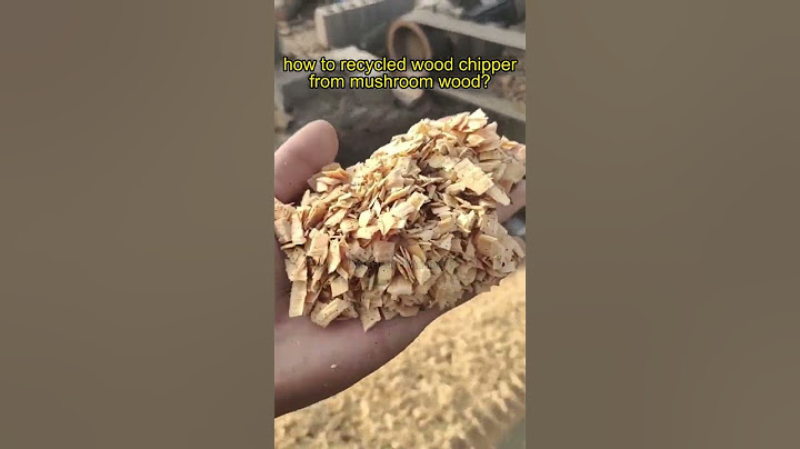 how to #recycled #woodchipper from #mushroom #wood #scraps #wastes #branches #forests #woodcrusher