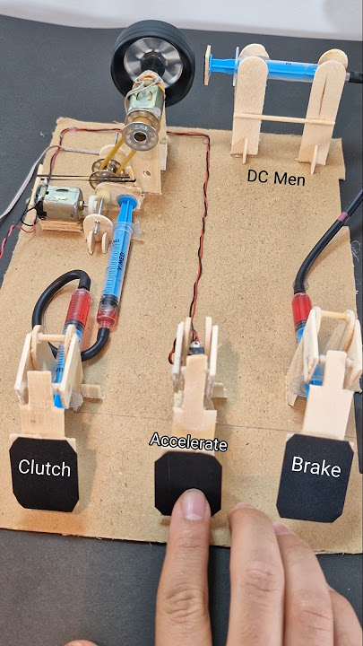 Car pedal Mechanism | #dcmotor #tech #diy #motor #youtubeshorts