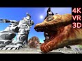 【MMD VR180】 Shin Godzilla & MechaGodzilla & Mothra(シンゴジラ & メカゴジラ & モスラ)