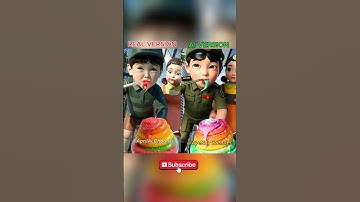 Squid Game AI Edible Slime ASMR:What do you thing of AI version? #shorts #squidgame #asmr