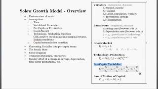 Solow Model Part 1 of Many
