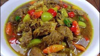 Resep asem asem iga sapi, gurih dan seger banget