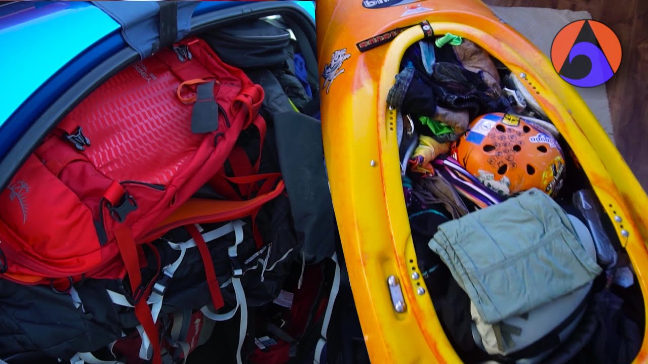 Packing everything we own in a Car & Kayak [Ep 4]