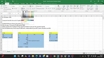 Cost of Capital Solved in Excel | Financial Management Practical on excel | DU B.Com | Rinki