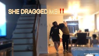 BROKEN TV PRANK ON MOM *GETS VIOLENT*