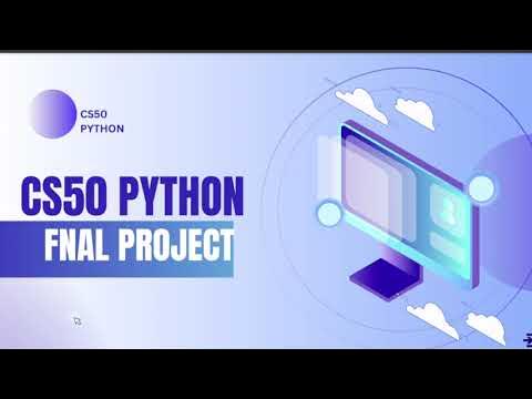 CS50 Python project presentation - YouTube