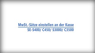 MwSt.-Sätze an der Kasse einstellen