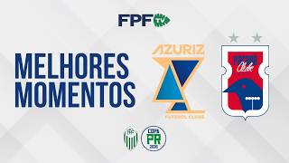 AZURIZ 0X0 PARANÁ CLUBE | MELHORES MOMENTOS | COPA PARANÁ 2026 | RODADA 3