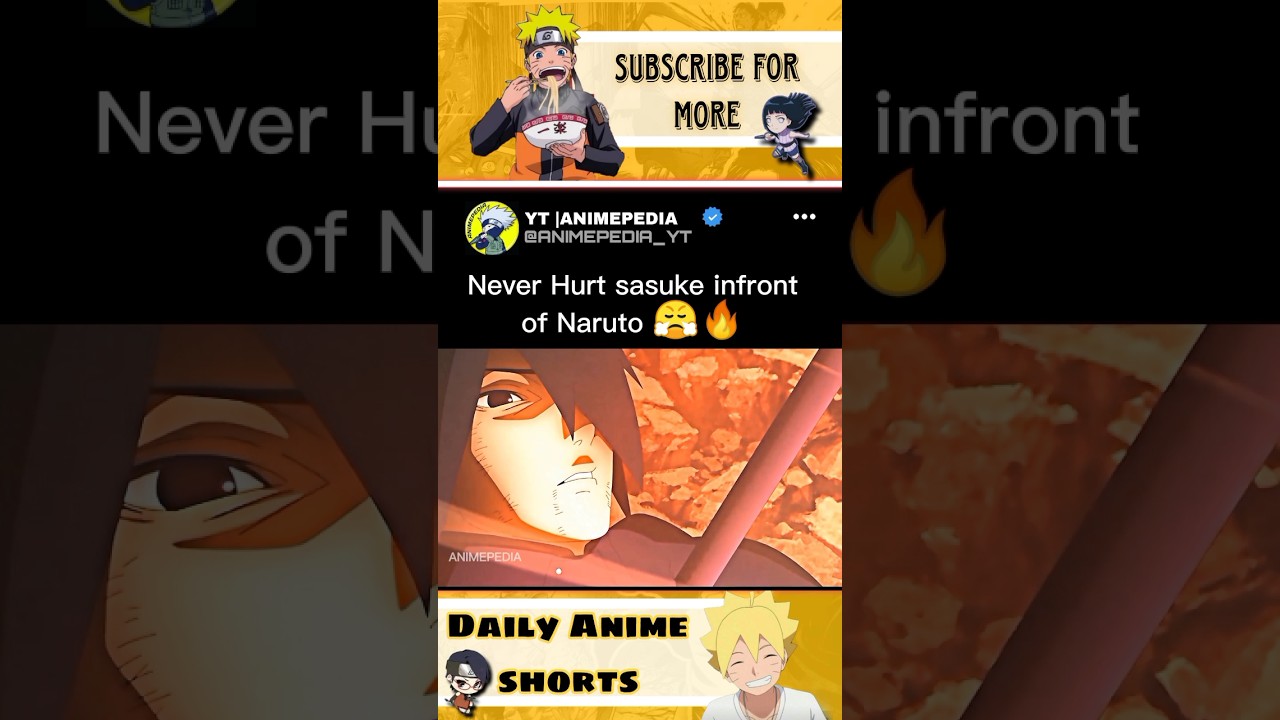 Naruto Rage 🥵🔥 after seeing sasuke Hurt 😤 || 