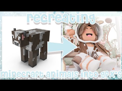 recreating Minecraft Animals as GFX'S II al3xwazhere🐬