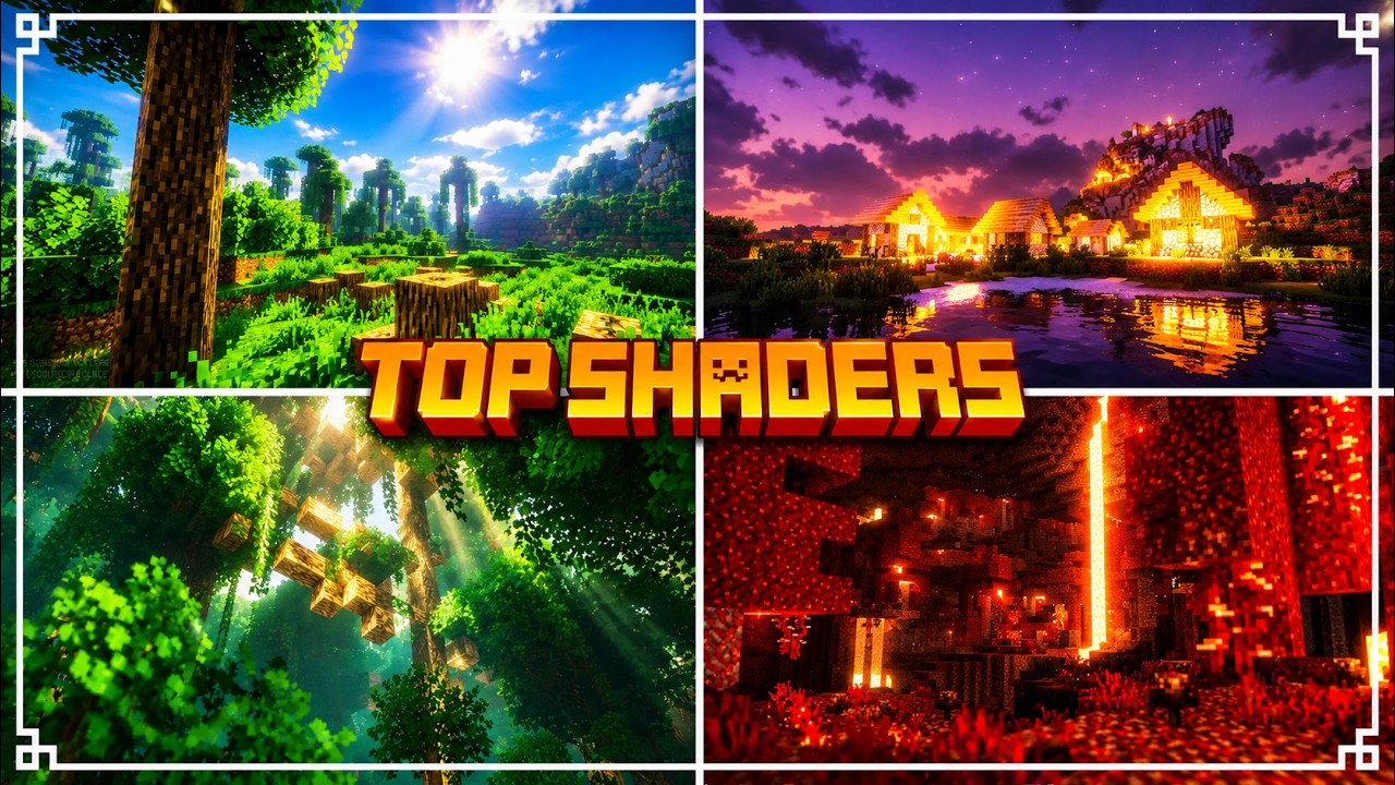 TOP 10 SHADERS PARA MINECRAFT JAVA 26.1.1| TOP 10 SHADERS FOR MINECRAFT ...