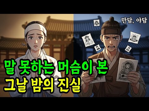 벙어리 머슴이 목격한 그날 밤의 비밀과 진범의 정체 | 야담 | 전설 | 설화 | 옛날이야기 | 민담
