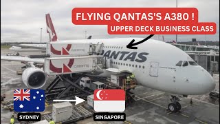 Trip Report / Qantas New A380 Business Class Sydney - Singapore [Business Class]