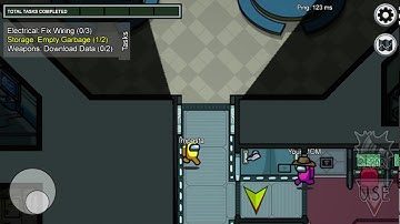 Emptying trash task (cafe,storage ) in among us