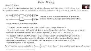 Ph CS 219A Lecture 14 Period Finding