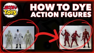 TUTORIAL - How to Dye Action Figures - This time using RED dye