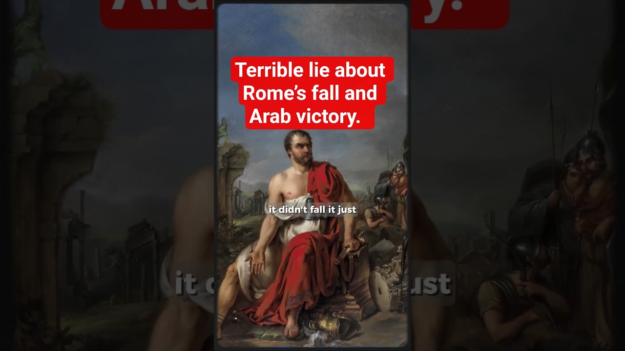 Terrible lie about Rome’s fall and Arab victory. #history