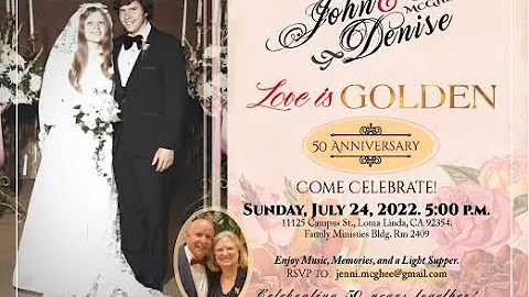 John & Denise McGhee "Love is Golden" 50th Anniver...