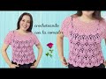 Tutorial Blusa de Abanicos en Relieve Tejida a Crochet #1 (Gina) 💋🌹💖