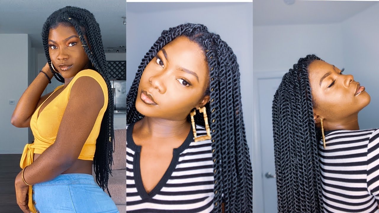 HOW TO :individual crochet senegalese twist :TWO WAYS  EASIEST METHOD