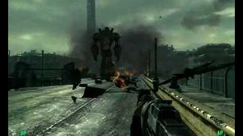 Fallout 3 - Giant robot vs all of Enclave