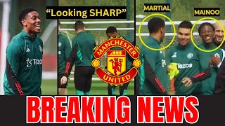 Anthony Martial Crazy SKILLS Shocks MAINOO & CASEMIRO on RETURN to Man United training| Man utd news
