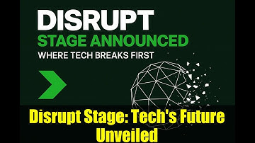 Disrupt Stage: Tech