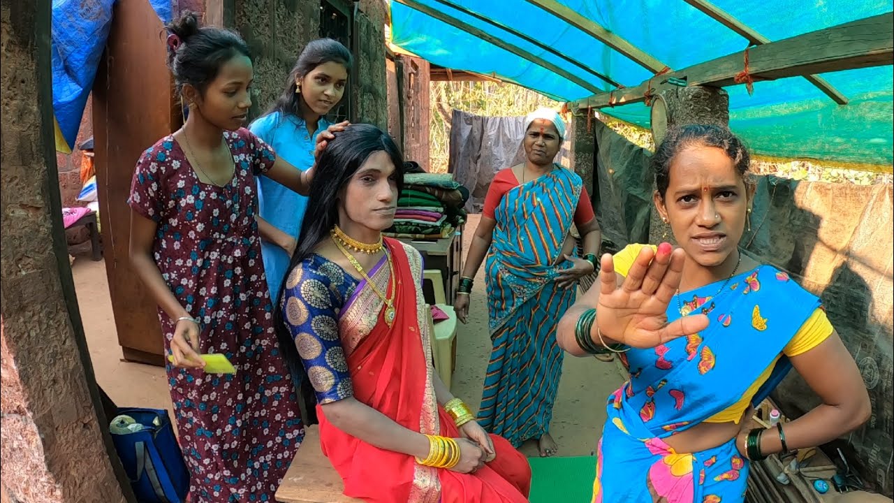 बाबल्याक साडी नेसऊक चार चार बायका नी सगळ्यांनी पुनग्याचा ऐका | कोकणातील शिमगा | #कोकण #shimga #kokan