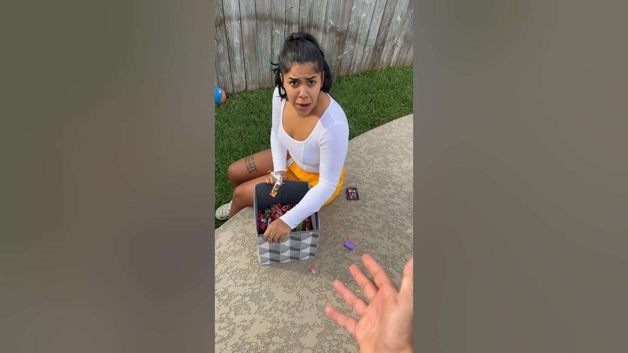 Dad catches mom eating all of sons candy #shorts