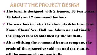 Project with Visual Basic 6.0  - "Students Report card generation"