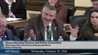 House Housing Finance and Policy Committee 2/25/26 screenshot 5