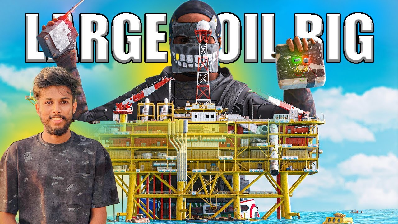 Large Rig Rust Large Oil Rig Guide | Rust Tutorial Sinhala GamePlay - YouTube