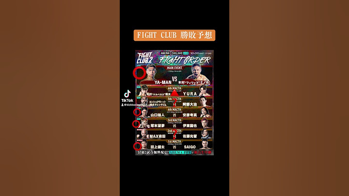 FIGHT CLUB.2予想したのに木村ミノル逮捕されちゃった、、#FIGHTCLUB #木村ミノル