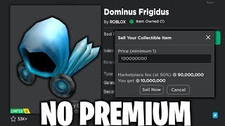 How To Sell Roblox Limiteds Without Premium Youtube - can you trade items in roblox without premium