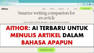 Aithor The Latest Ai For Creating Quick Articles U0026 Essays In Multiple Languages with Scientifi
