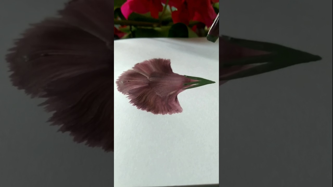 Super Easy Art🌺 🎨 One stroke flower painting 