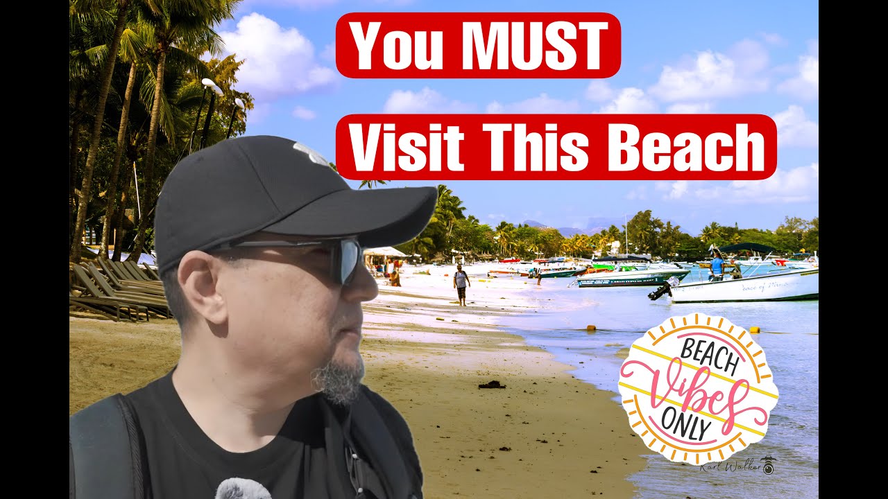 Walk through at Trou Aux Biches Beach