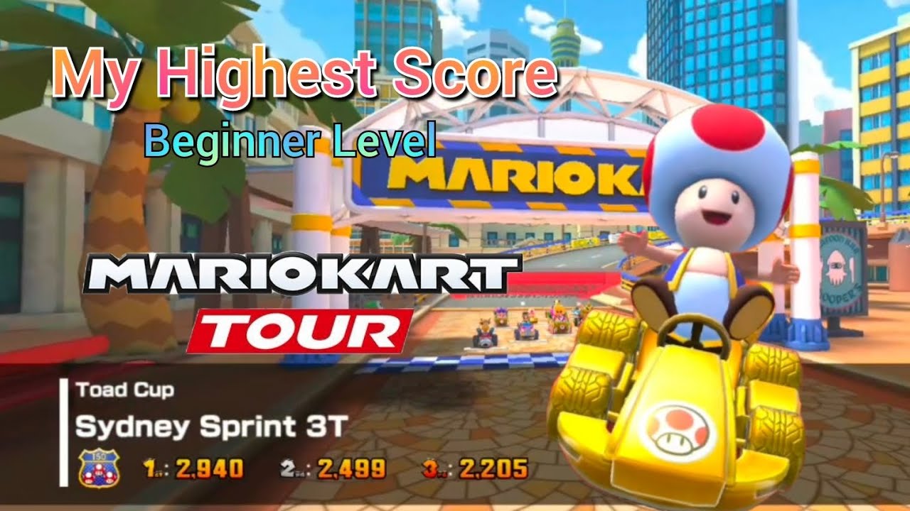 My Highest Score so far in Mario Kart Tour as a Beginner 😍🤩 and I'm so