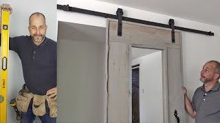 How to Install a Hanging Barn Door screenshot 1