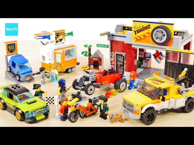 LEGO City 60258 Tuning Workshop Speed Build & Review - YouTube