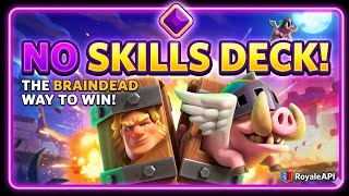 FREE WINS No Skill Deck In Clash Royale