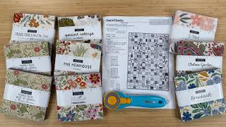 Charm Monday uses NINE CHARM PACKS (or use your scraps!) to create a wonderfully scrappy quilt