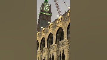 Worlds Largest Clock in Makkah😳#trending #travel #new #shorts #videos #viralvlogs #youtubeshorts