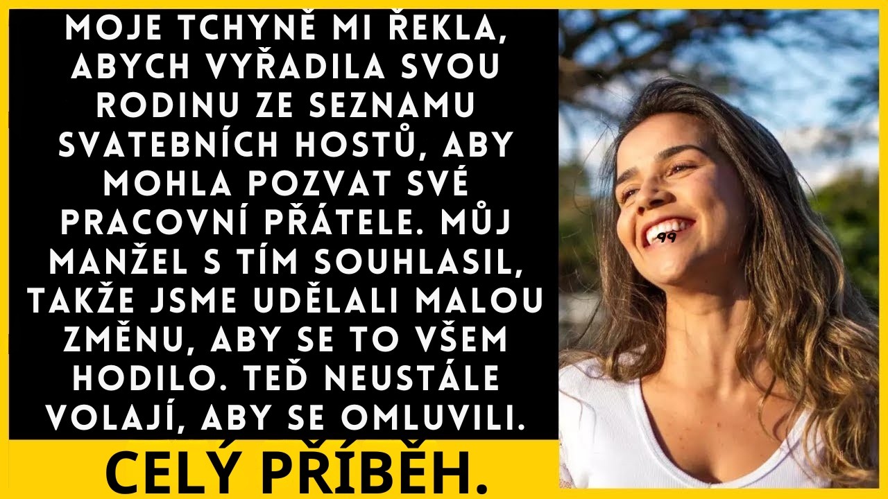 Večer před devátou, bez ohlášení, se u nás objevila tchyně a oznámila, že si už slíbila kolegům z práce, že pozve na naši svatbu v destinaci, kterou zařídil můj dědeček. Když jsem řekla, že na...