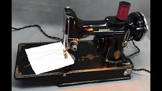 Rare 1933 1St Run School Bell Singer 221 Featherweight Sewing Machine