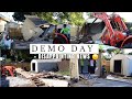 Its demo day adding an addition to our backyard  small home transformation