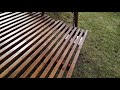 Садовые деревянные качели AURAWOOD (ручная работа)