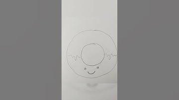How to draw Cute Donut 🍩